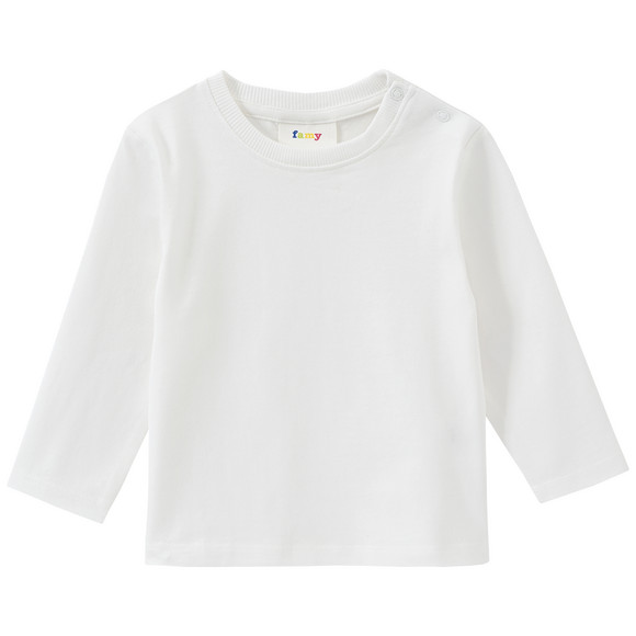 3 Baby Langarmshirts im Basic-Look