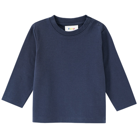 3 Baby Langarmshirts im Basic-Look