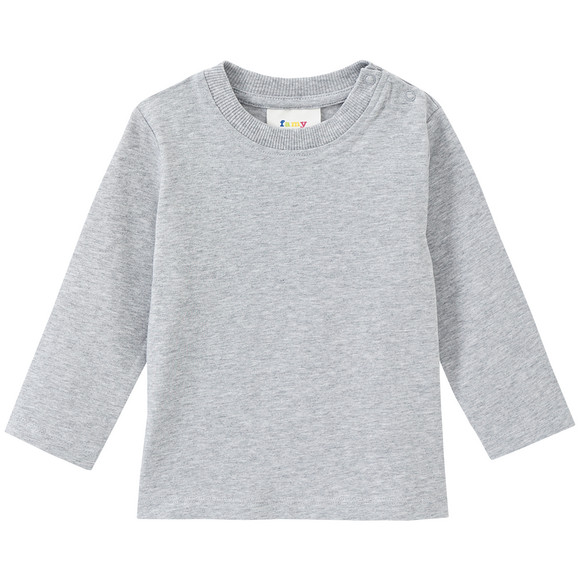 3 Baby Langarmshirts im Basic-Look