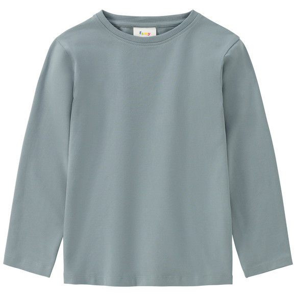 3 Jungen Langarmshirts im Basic-Look