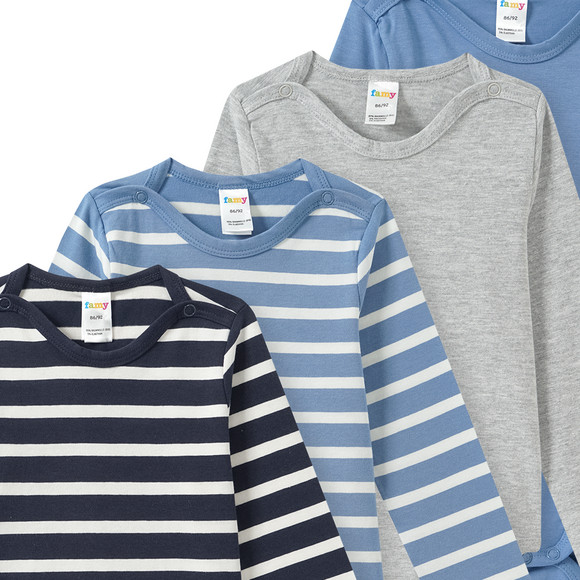 5 Baby Bodys in verschiedenen Dessins