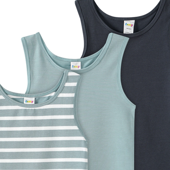 3 Jungen Unterhemden mit Bio-Baumwolle