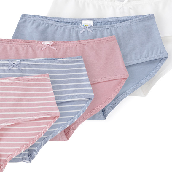 5 meisjesslips met biologisch katoen