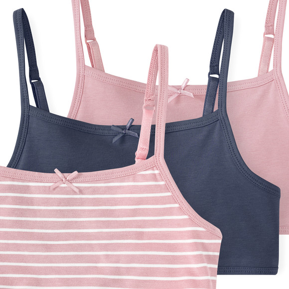 3 Mädchen Bustiers mit Bio-Baumwolle