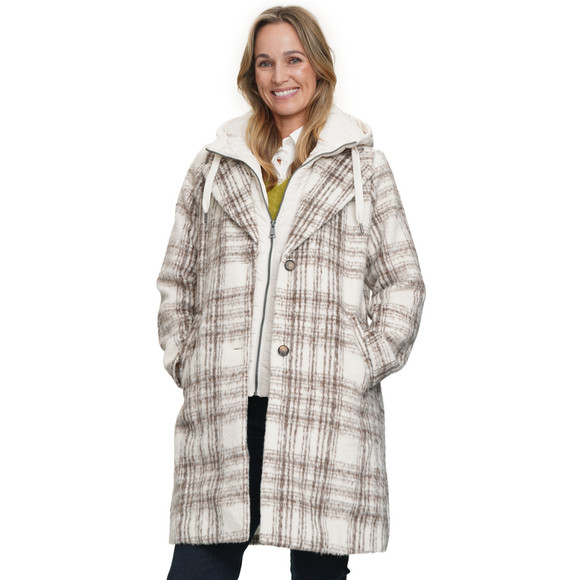 Damesjas met gewatteerde inzet