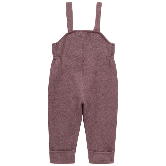 Baby wollen salopette met omgeslagen boorden