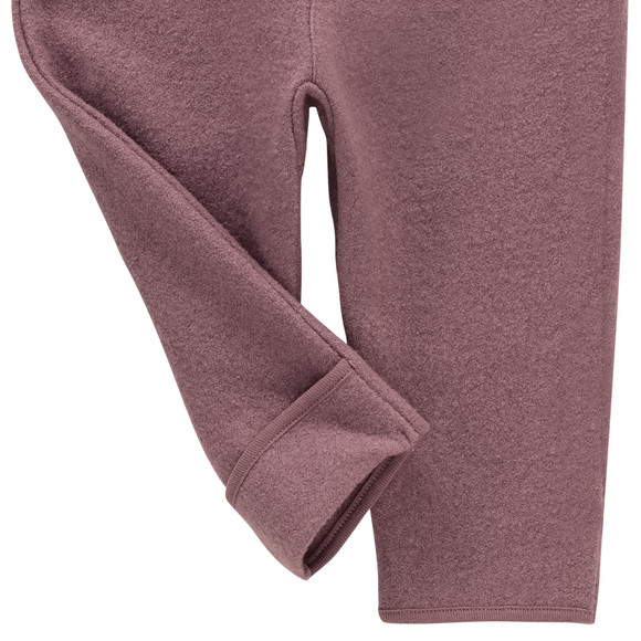 Baby wollen salopette met omgeslagen boorden