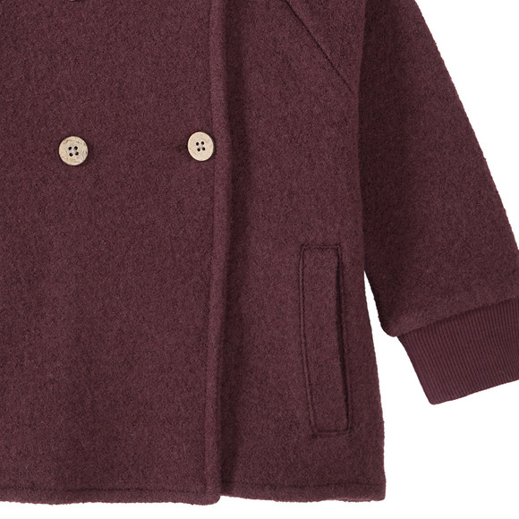 Baby Wollwalk-Jacke mit Kapuze