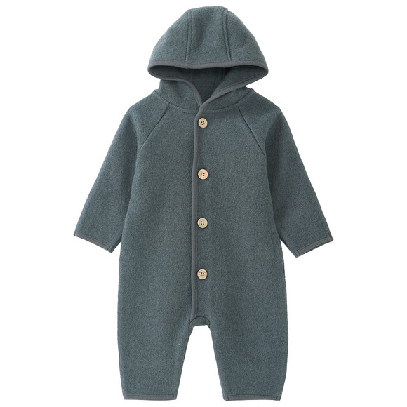 Wollen newborn overall blauwgrijs