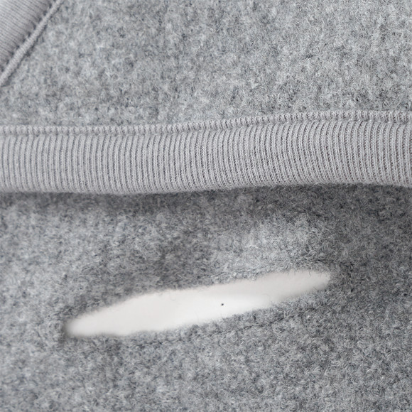 Wollen voetenzak met kap voor pasgeborenen