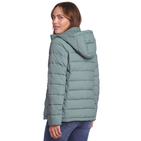 Gewatteerd damesjack met afneembare capuchon