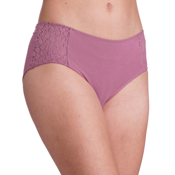 2 damesslips met bloemenkant