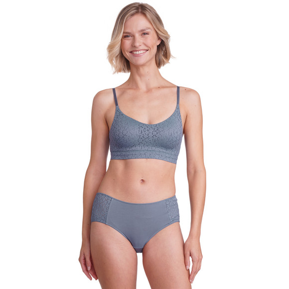 2 Damen Pantys mit floraler Spitze