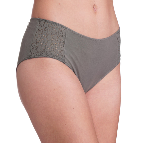 2 Damen Pantys mit floraler Spitze
