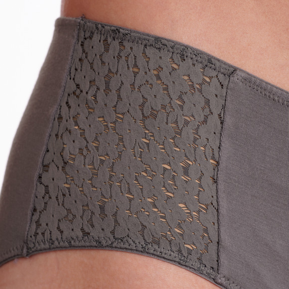 2 Damen Pantys mit floraler Spitze