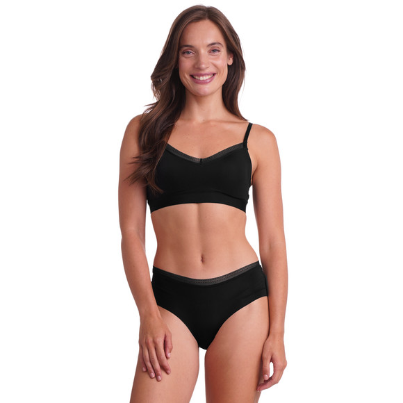 Damen Seamless-Bustier mit Spitze