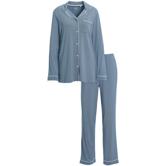 Damen Schlafanzug mit Kontrastnaht