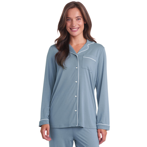 Damen Schlafanzug mit Kontrastnaht