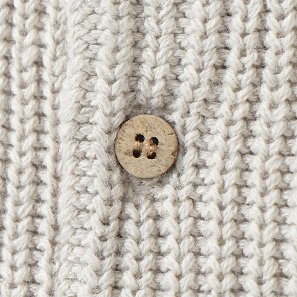 Baby Strickpullover mit Serafino-Ausschnitt