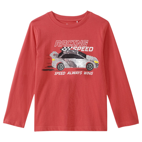 Jongens longsleeve met omkeerbare pailletten