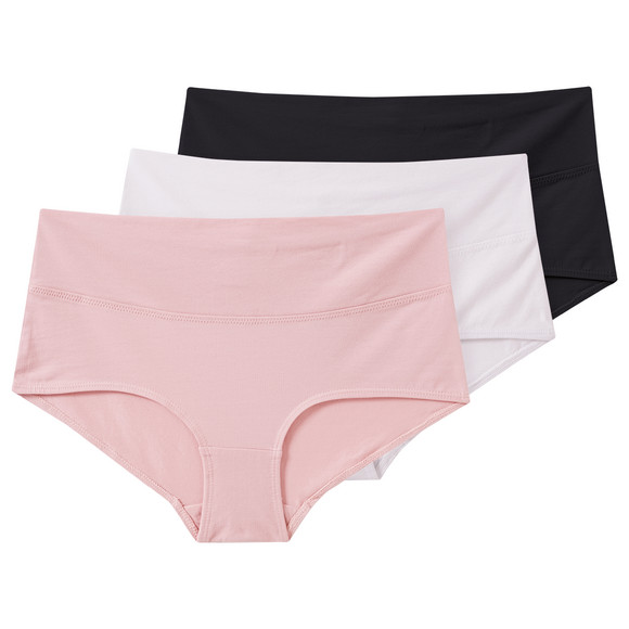 3 Damen Umstands-Slips mit Bio-Baumwolle