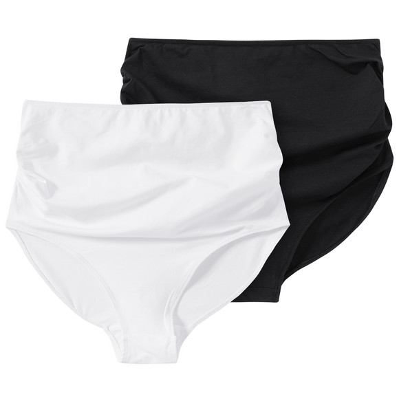 2 Damen Umstands-Slips im Basic-Look