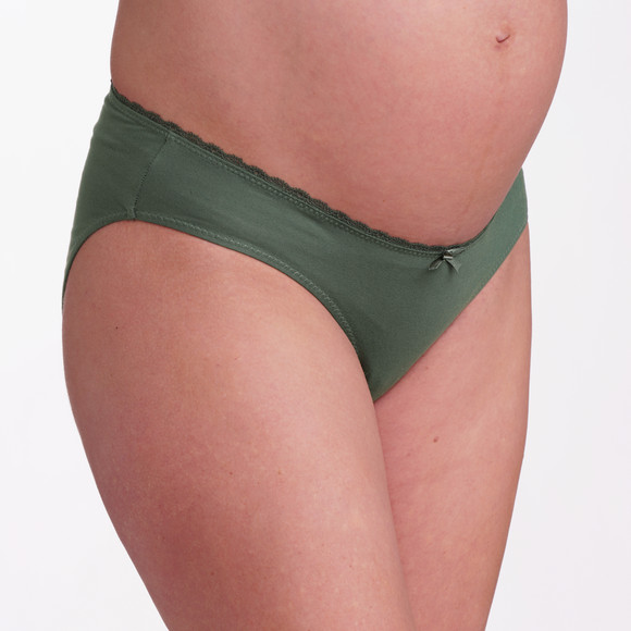 2 Damen Umstands-Slips mit Bio-Baumwolle
