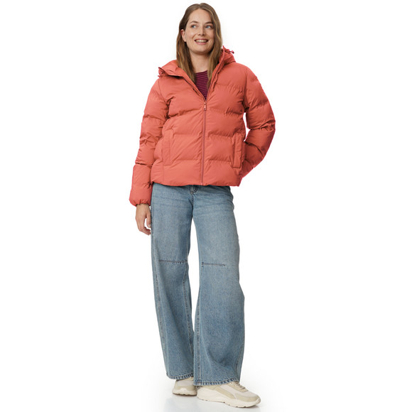 Gewatteerd damesjack in effen kleur