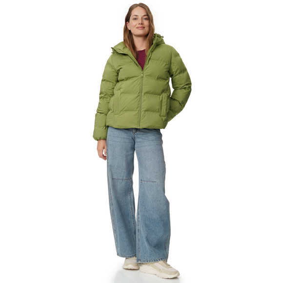 Dames pufferjas in effen kleur