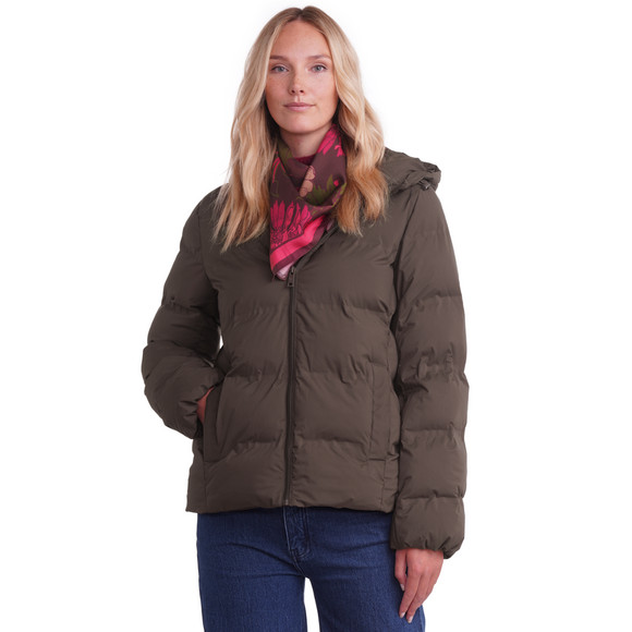 Dames pufferjas in effen kleur