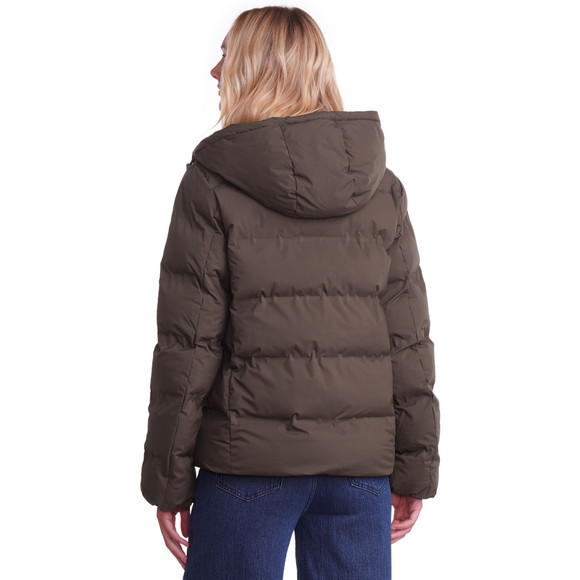 Dames pufferjas in effen kleur