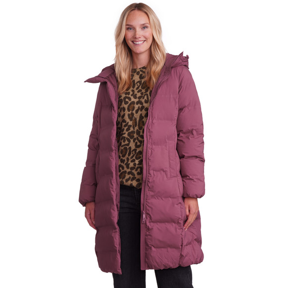 Dames puffermantel met capuchon