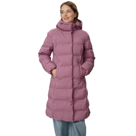 Dames puffermantel met capuchon