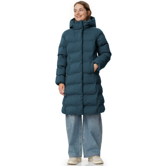 Dames puffermantel met capuchon