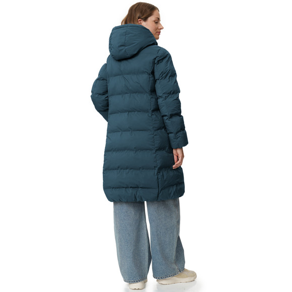 Dames puffermantel met capuchon