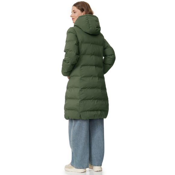Dames puffermantel met capuchon