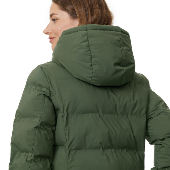 Dames puffermantel met capuchon