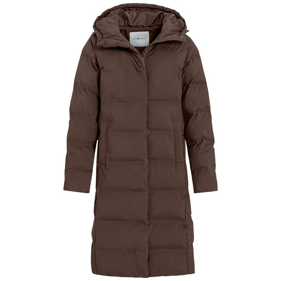Dames puffermantel met capuchon