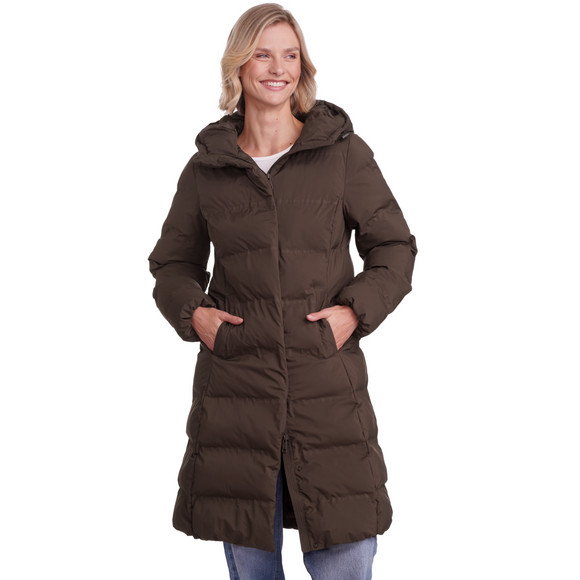 Dames puffermantel met capuchon