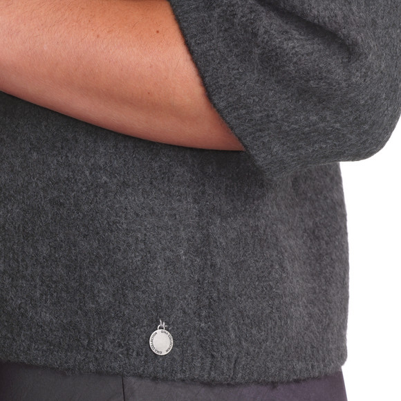 Gebreide damestrui met wijde mouwen