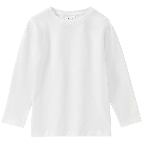 3 Kinder Langarmshirts im Basic-Look