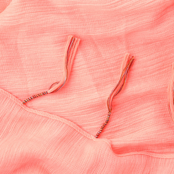 Damen Tuch mit bunten Tasseln