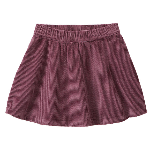 Corduroy meisjesrok met elastische tailleband