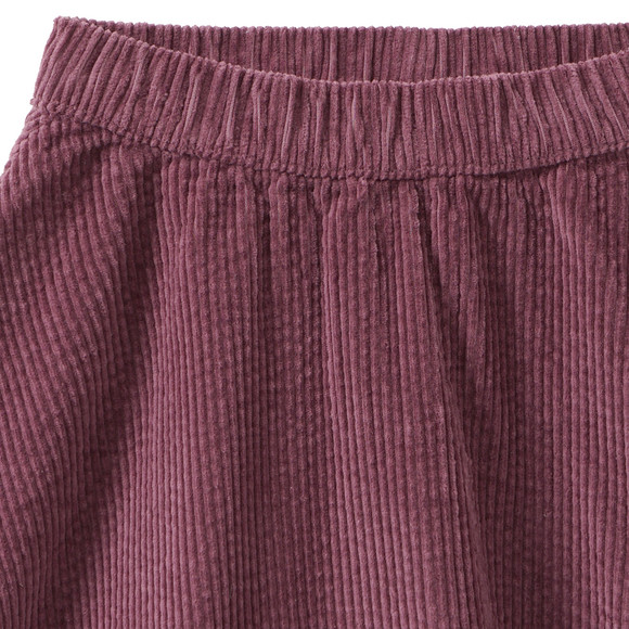 Corduroy meisjesrok met elastische tailleband