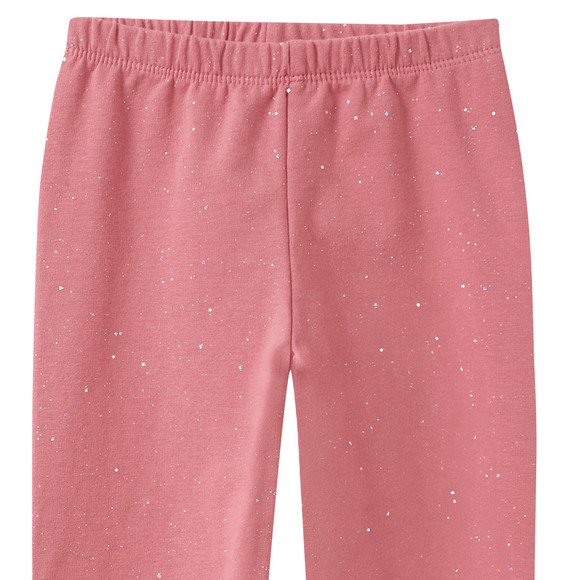 Meisjes leggings met glitterprint