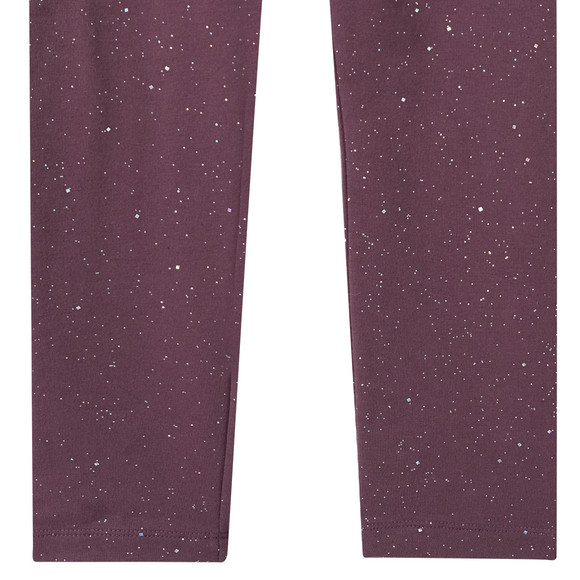 Meisjes leggings met glitterprint