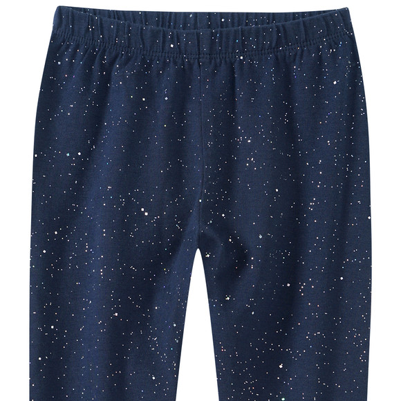Meisjes leggings met glitterprint