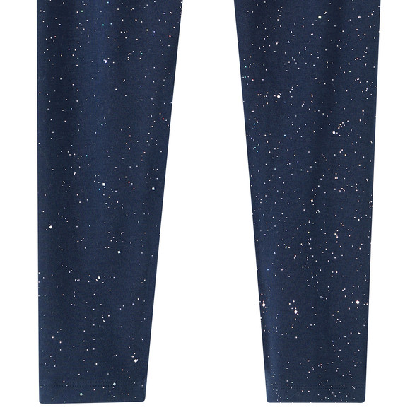 Meisjes leggings met glitterprint