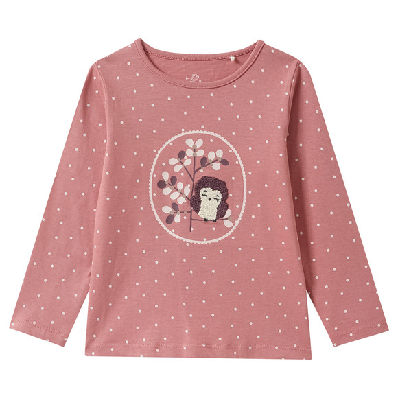 Lässiges Langarmshirt Für Mädchen In Fuchsia - Bequemer Overall Mit Elastischem Bund