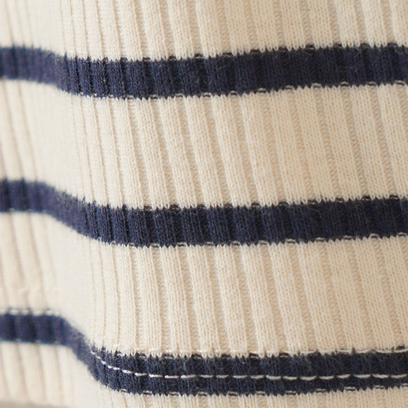 Gestreept meisjeshemd met lange mouwen